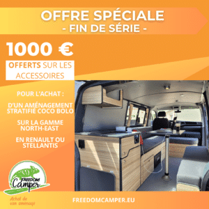 1000€ offre sur les accessoires pour tout achat d'un aménagement stratifié coco bolo (north north east south west volkswagen)