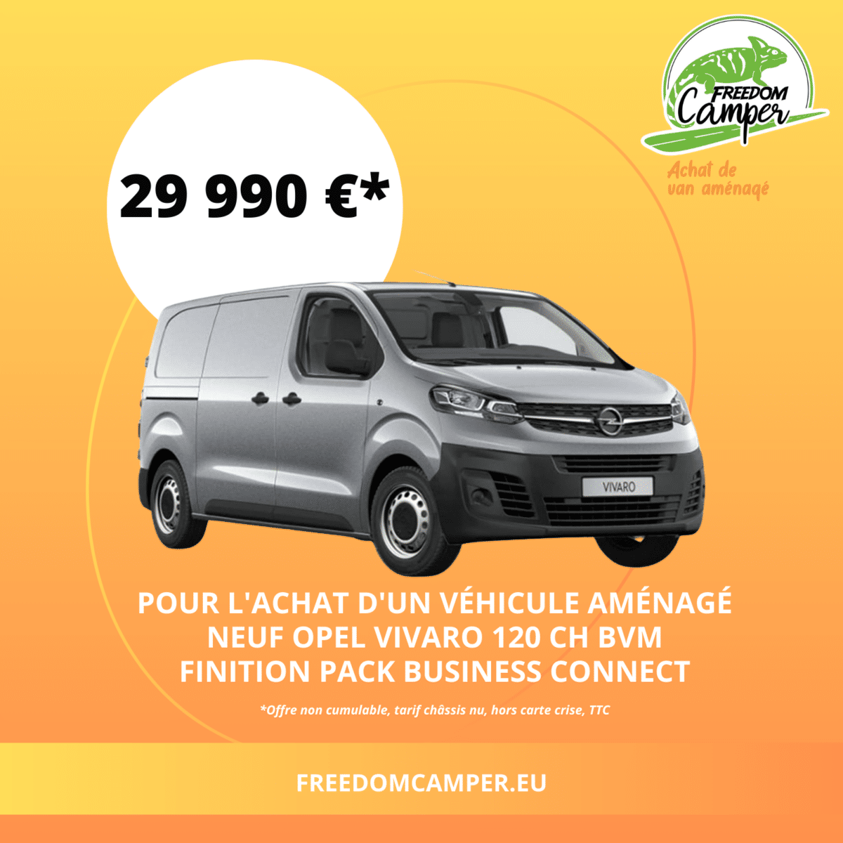 Vente van OPEL neuf finition pack business connect