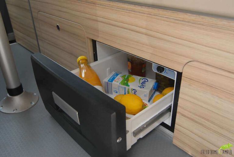 frigo aménagement north campervan Volkswagen california
