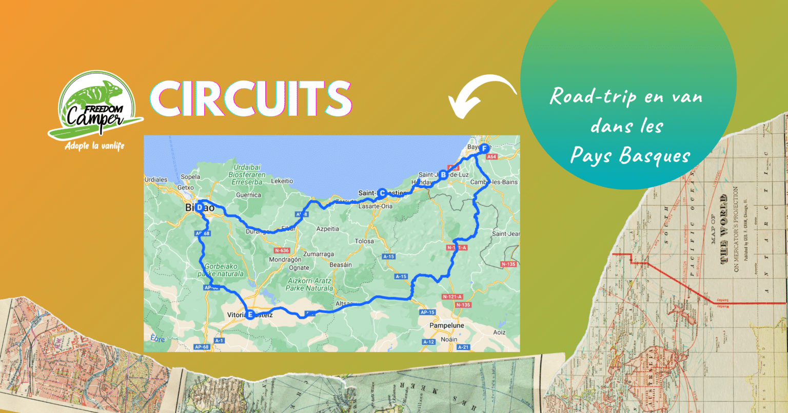 circuit road trip en van dans les pays basques