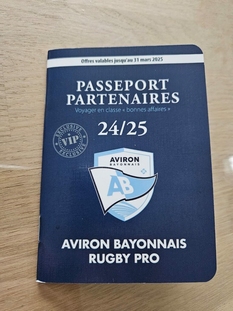 passeport partenaires aviron bayonnais rugby pro