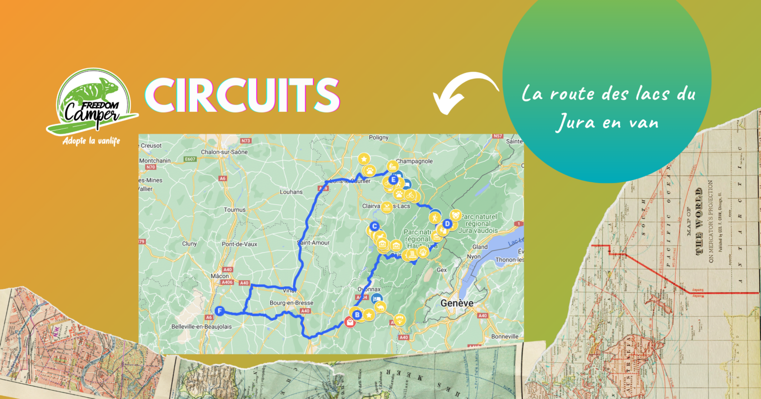 la route des lacs du jura en road trip en van