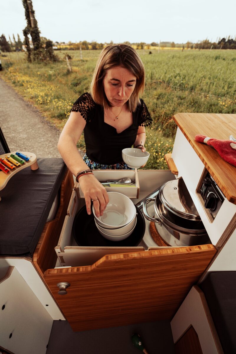 La cuisine en van aménagé